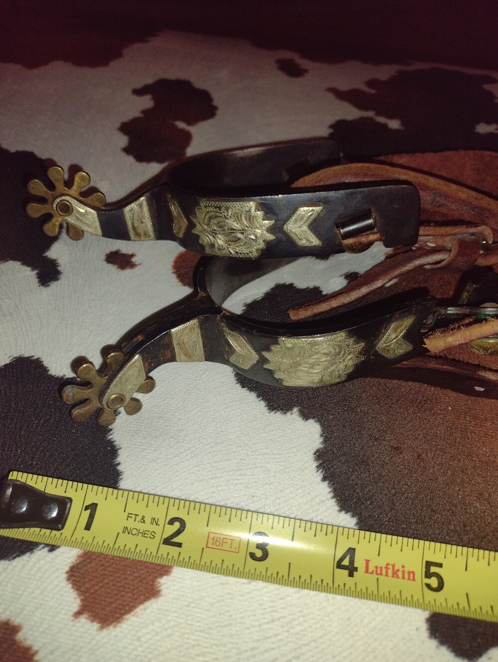 Antique Western Navajo Showman Spurs